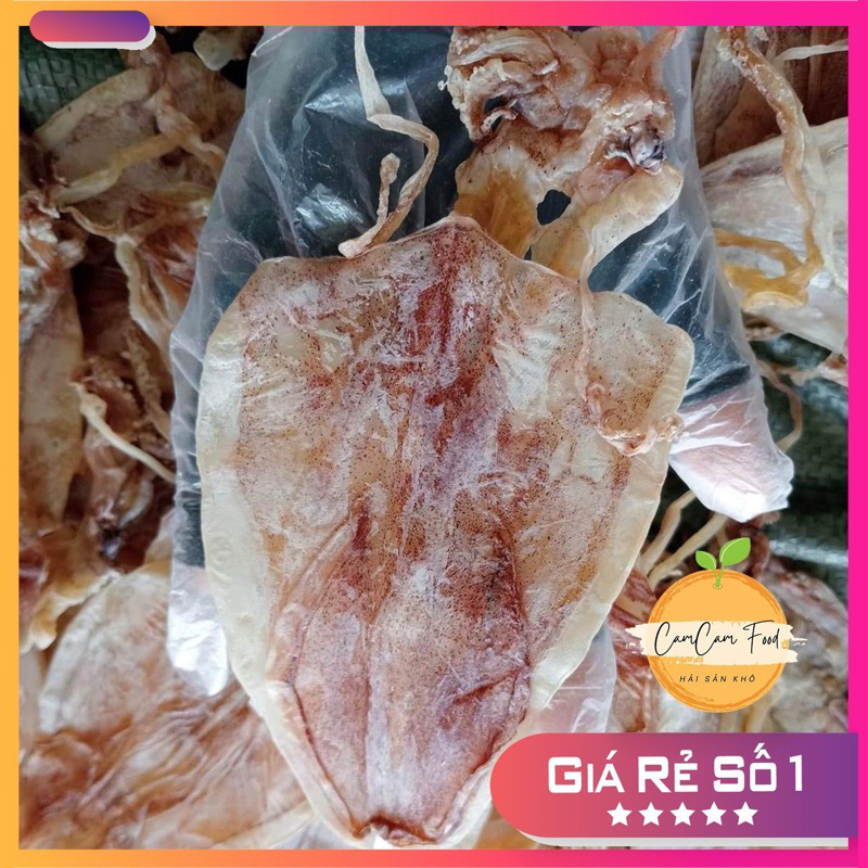Mực Khô loại 50 con/kg Thịt Dày Ngon Ngọt To Như Hình