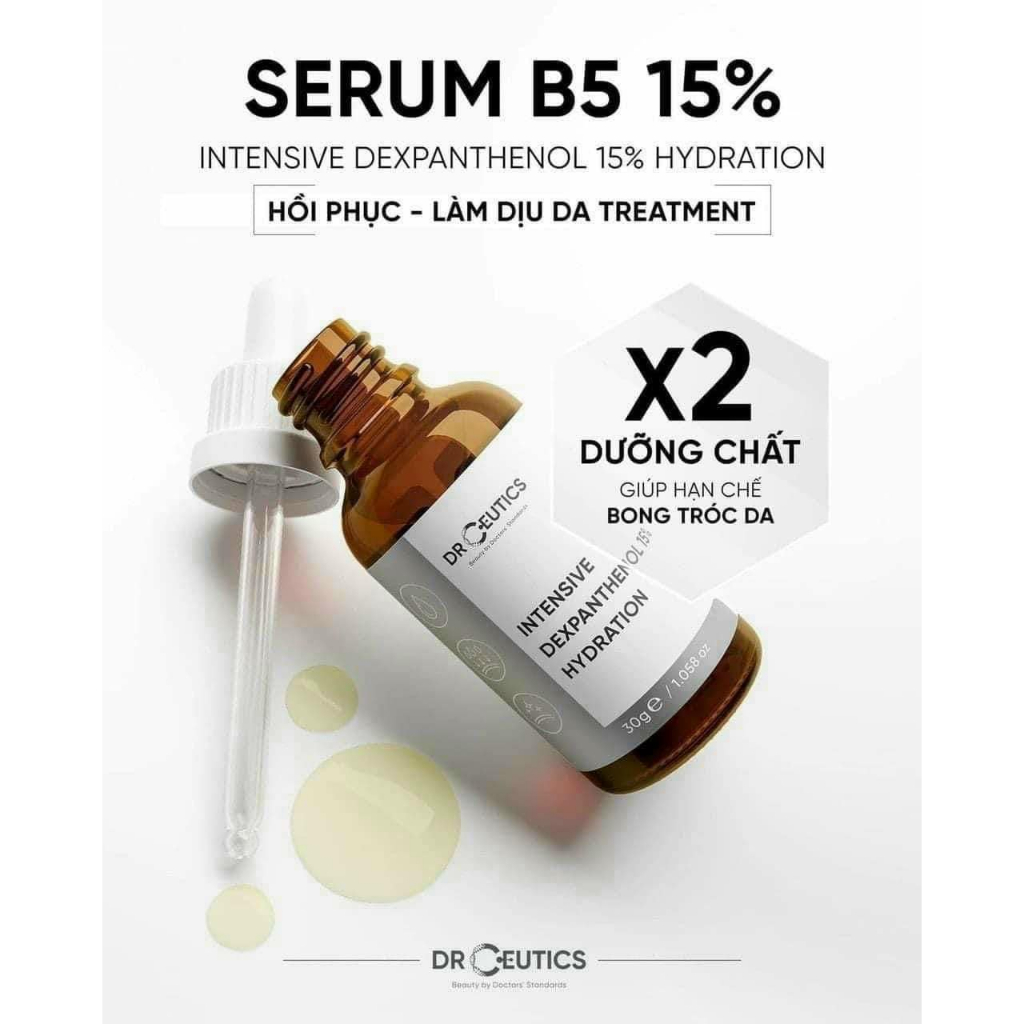 Serum B3 DrCeutics Hỗ Trợ Giảm Thâm Sáng Da Intensive Niacinamide 20% 30g