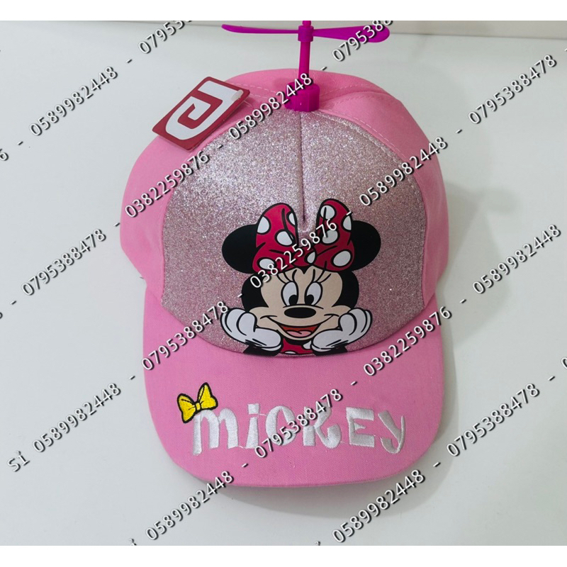 NÓN KẾT 3D KIM TUYẾN MICKEY CHONG CHÓNG CHO BÉ GÁI ĐÁNG YÊU 1-6 tuổi thời trang trẻ em