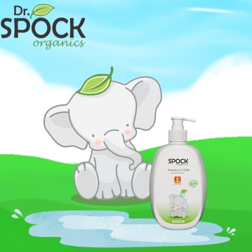 Sữa Tắm Gội Hữu Cơ Dr.Spock 350ml Cho Bé Từ 6 Tháng