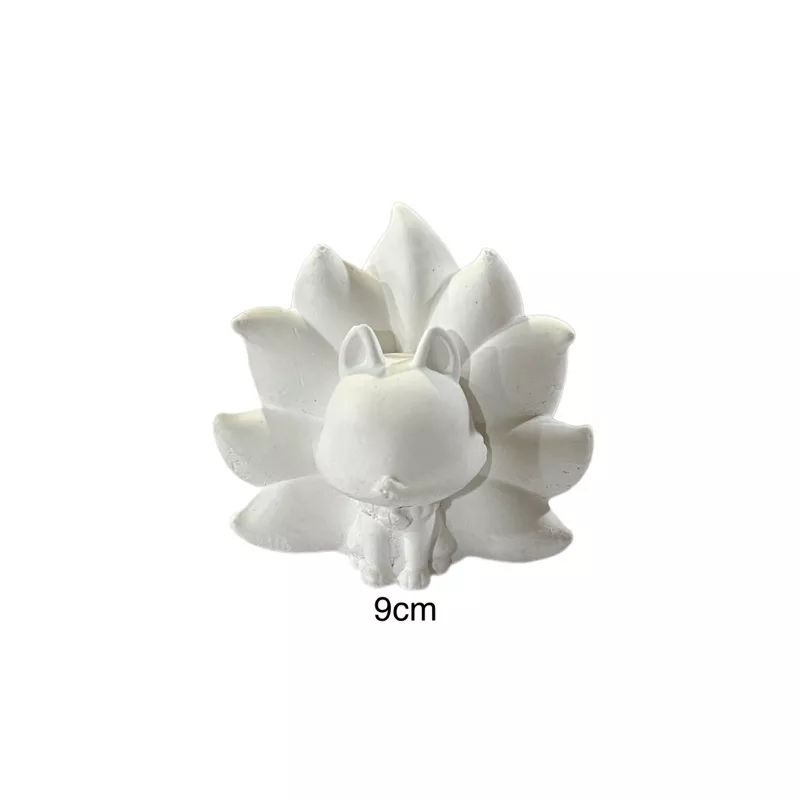 Tượng tô màu hot trend hô ly chín đuôi mini size 6cm-9cm