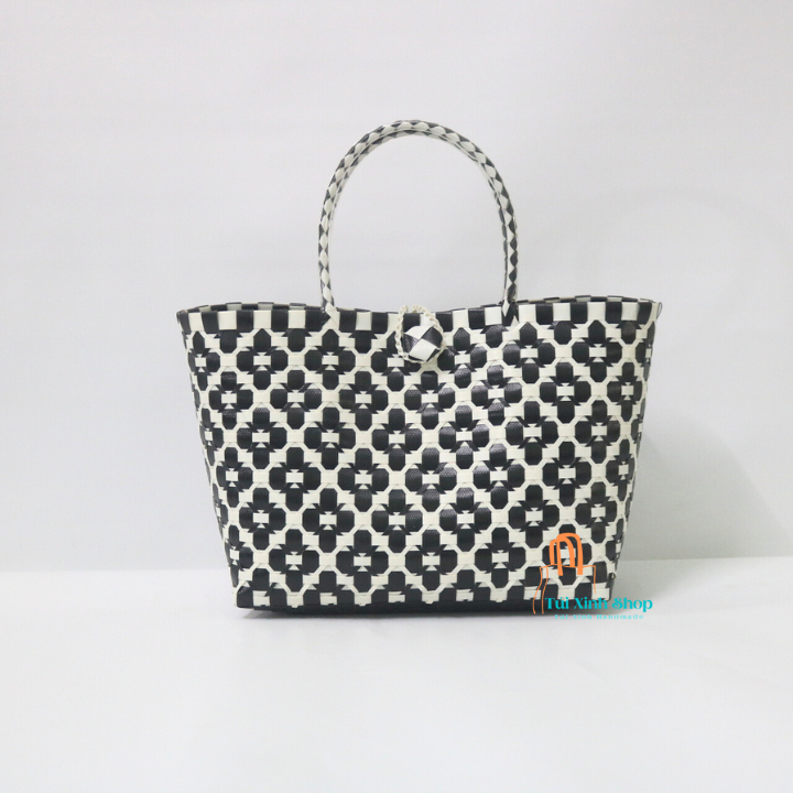 Túi Xách Handmade Hoạ Tiết Đen Trắng