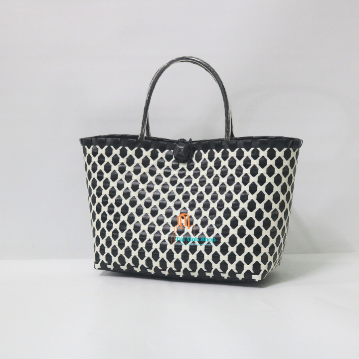 Túi Xách Handmade Hoạ Tiết Đen Trắng