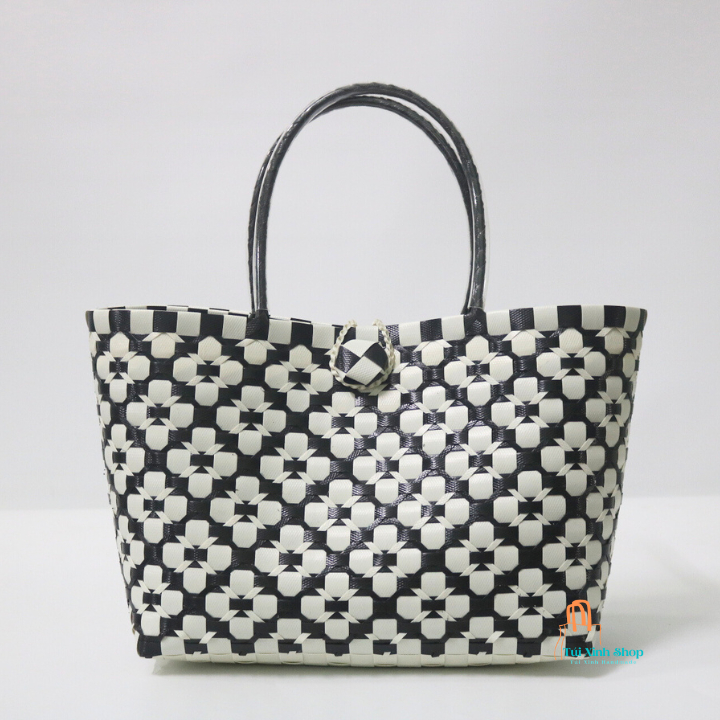 Túi Xách Handmade Hoạ Tiết Đen Trắng