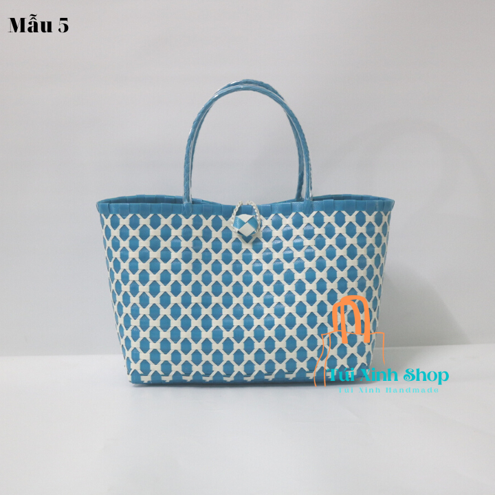 Túi Nhựa Handmade Hoạ tiết Mắt Cáo