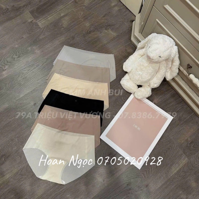 Quần su thạch sét 6 cái,quần tàng hình Quần Lót Nữ Su Thạch Băng Lụa Kháng Khuẩn Siêu Tàng Hình