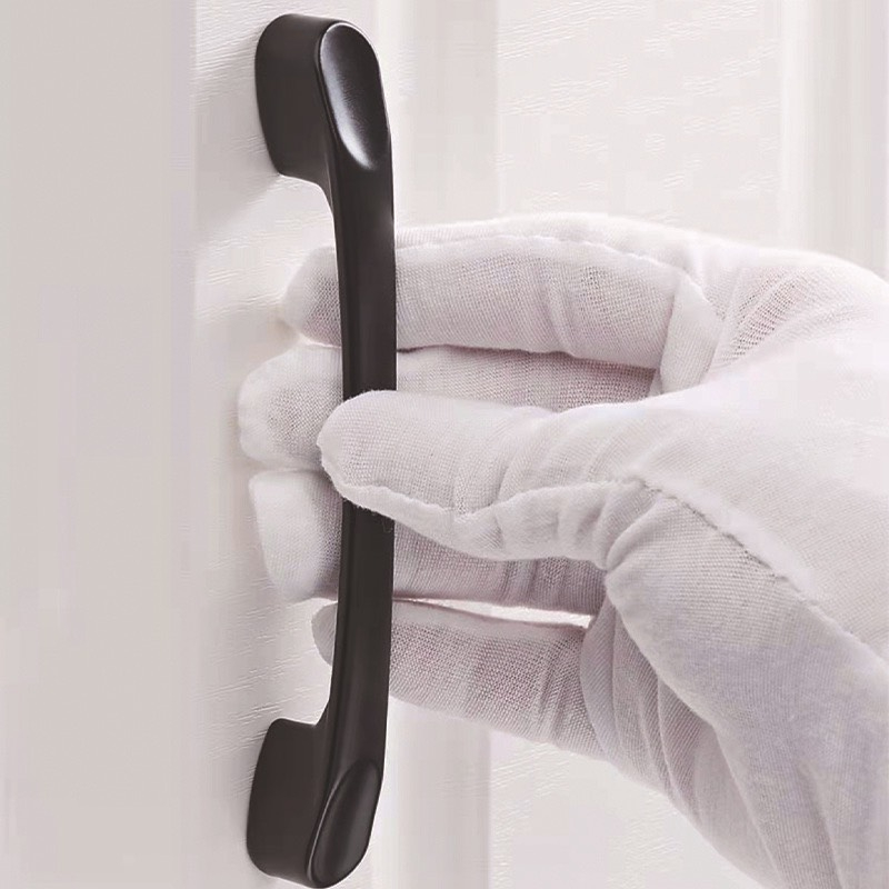 Tay nắm tủ đen dài hợp kim 96mm TN89090