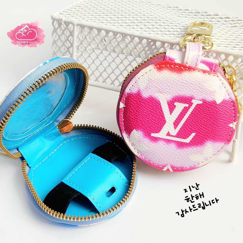 Bóp móc khóa LV da tròn