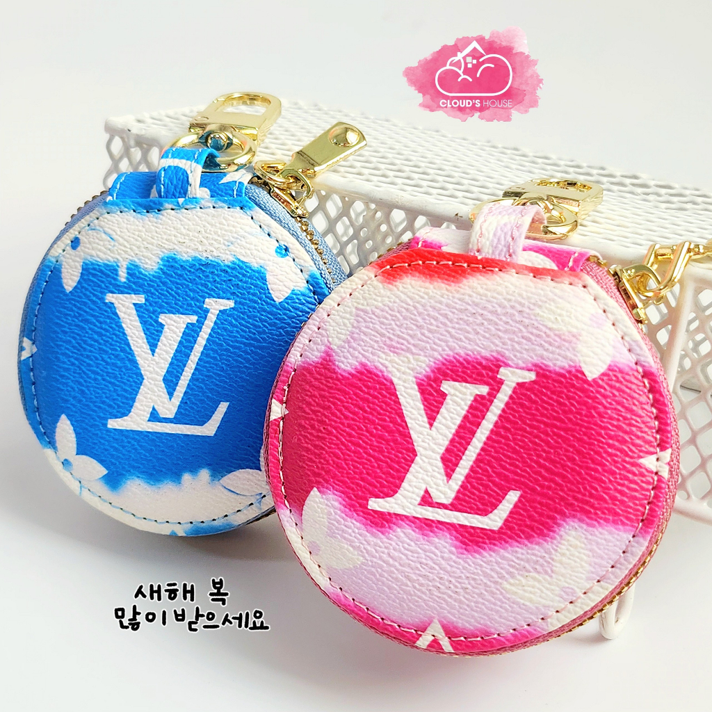 Bóp móc khóa LV da tròn