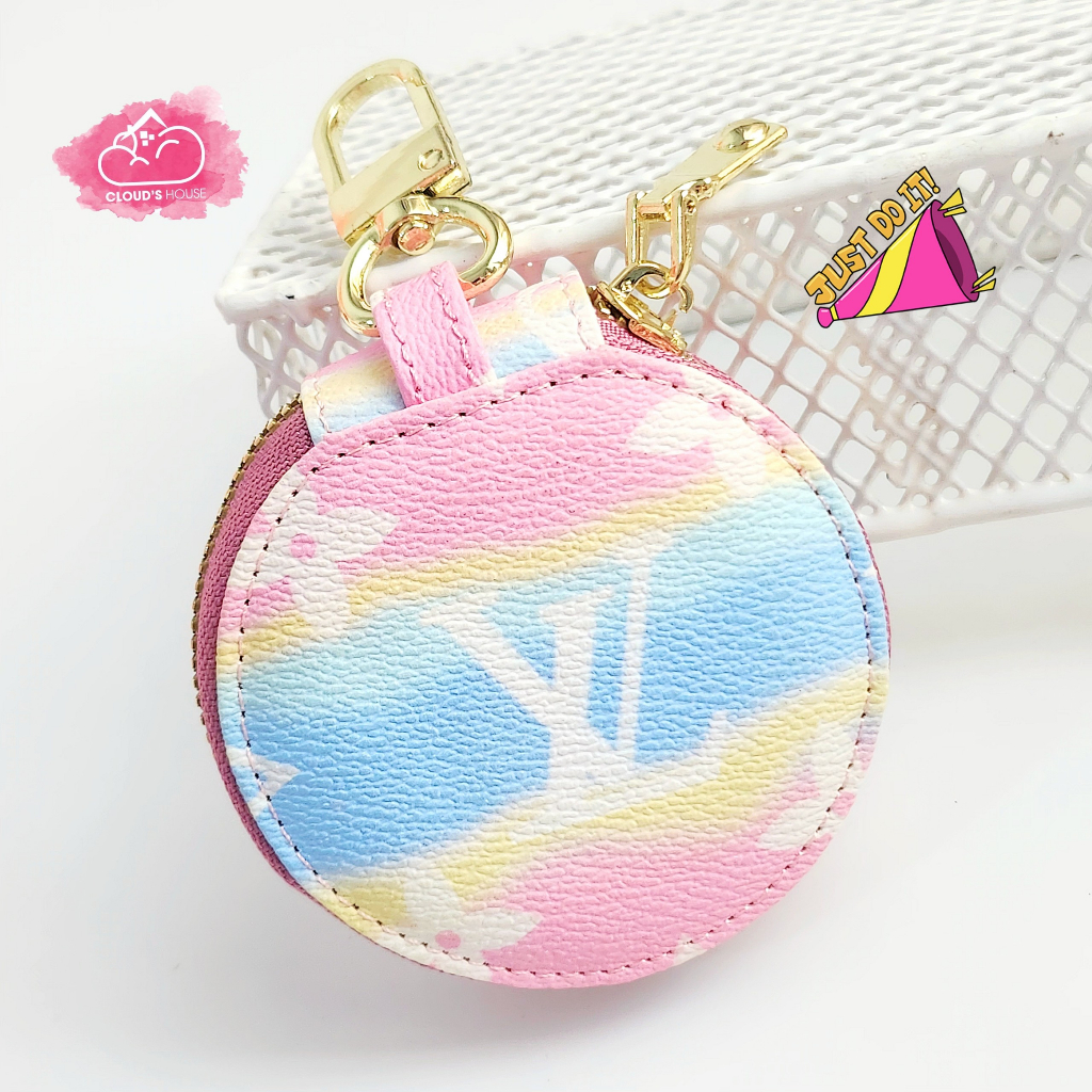 Bóp móc khóa LV da tròn