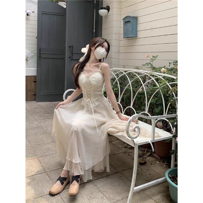 Set Ren Công Chúa Bánh Bèo Dây Đan