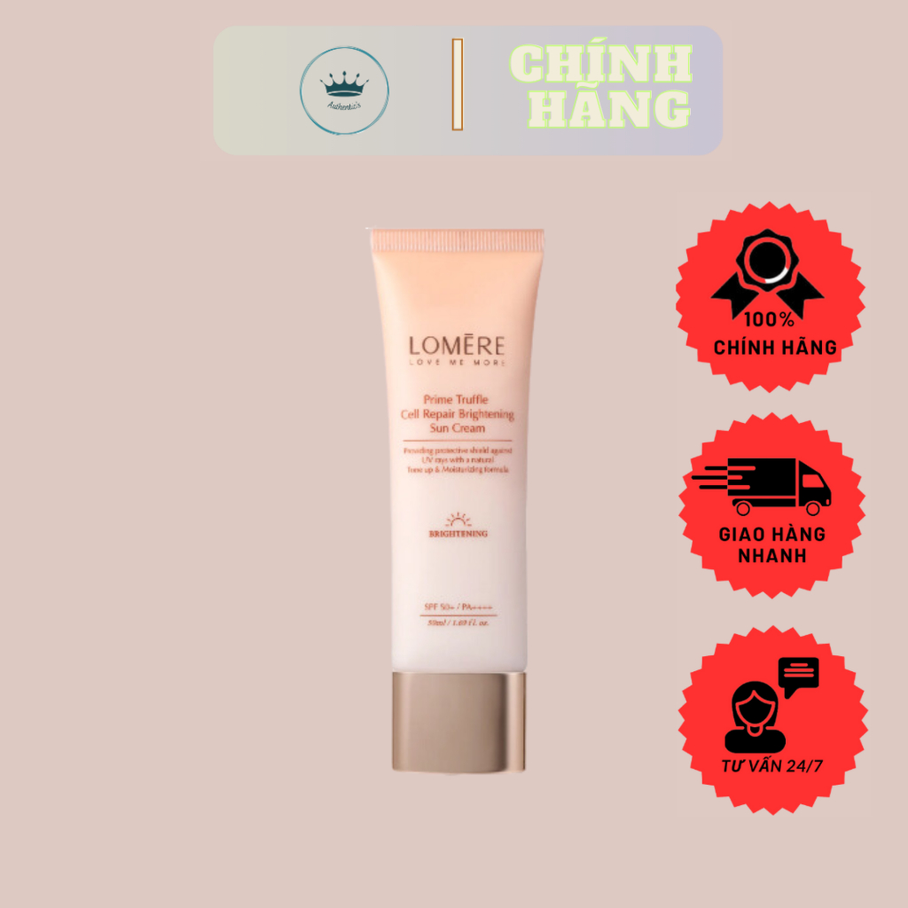Kem chống nắng phổ rộng Lomere Prime Trufle Cell Repair Brightening Sun Cream - Hàn Quốc