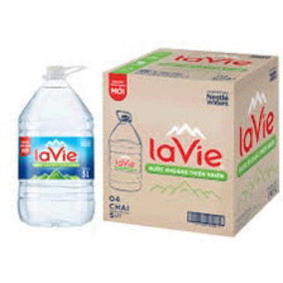 Nước khoáng Lavie bình 5 lit- thùng 4 bình- hàng có sẵn ship liền