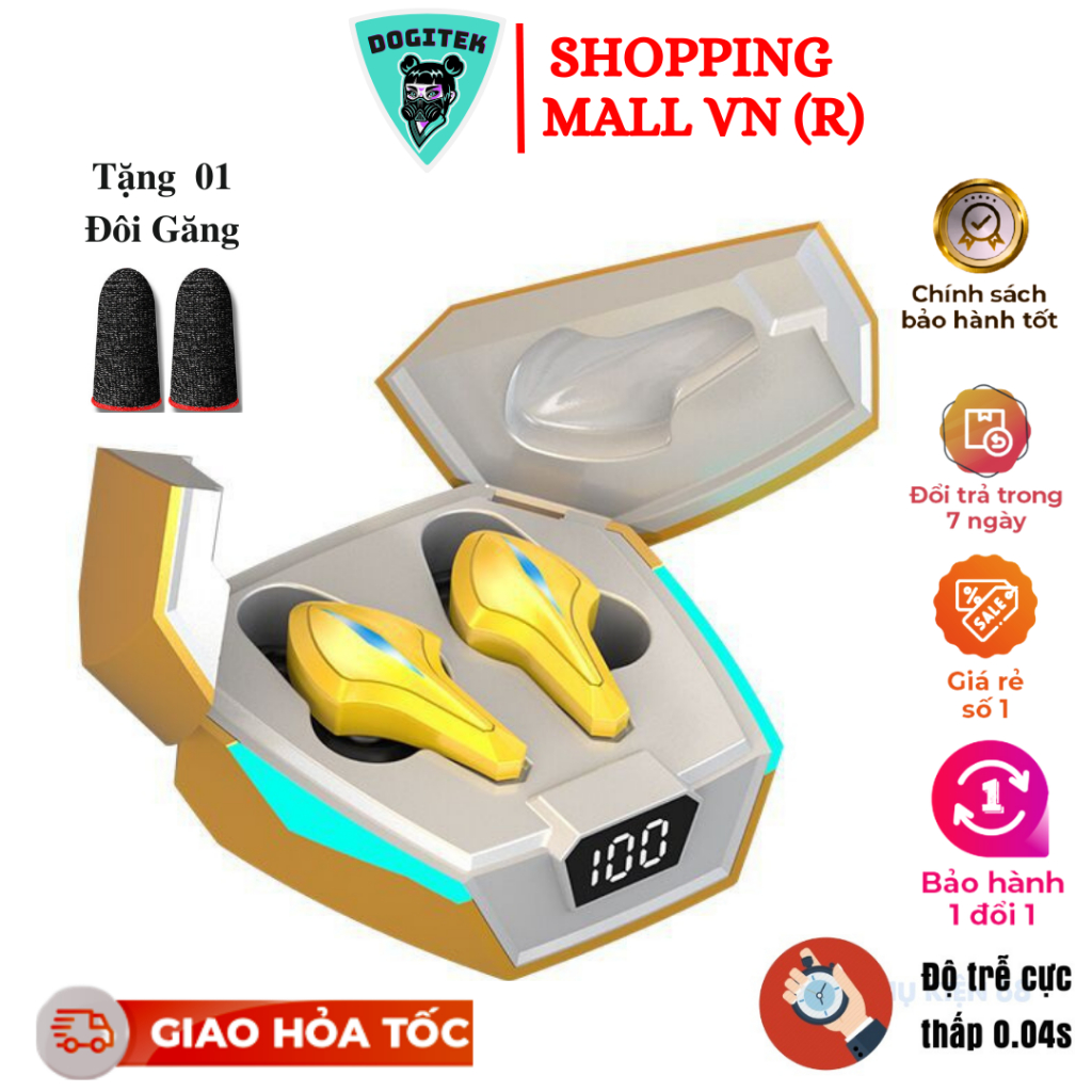 Tai nghe Bluetooth Gaming không dây K12 không dây chuyên PUBG thể thao hot thời trang ( Bản quốc tế, tặng găng gaming)