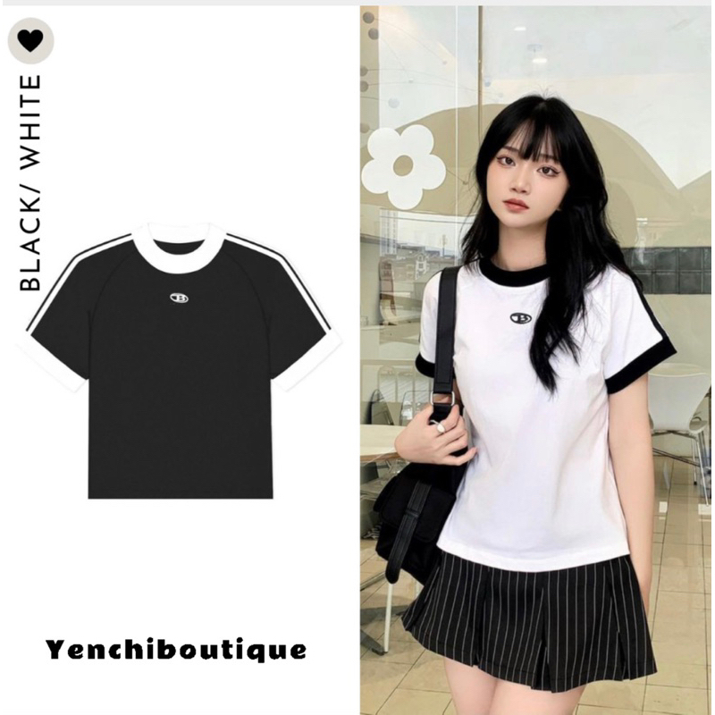 Áo thun Baby Tee CUNA from vừa, Áo phông nữ chữ B in siêu đẹp chất thun Cotton co giãn Local Brand Basic FULLBOX AP02 | BigBuy360 - bigbuy360.vn