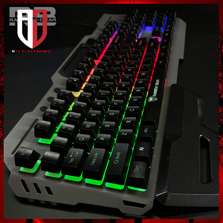 Bàn phím gaming máy tính RAINBOW RK719 có dây chuyên game gèn led cực đẹp