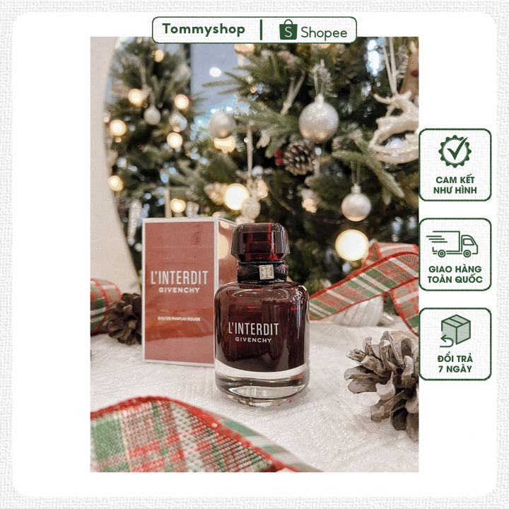 Nước hoa nữ G I V E N C H Y Linterdit Rouge chính hãng, nước hoa nữ sang trọng ngọt ngào