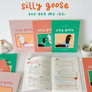 Tập vở ghi chép kẻ ngang 80 trang Crabit Ngỗng Cute Pastel Silly Goose Series size B5 - Tiệm Ngựa Gỗ