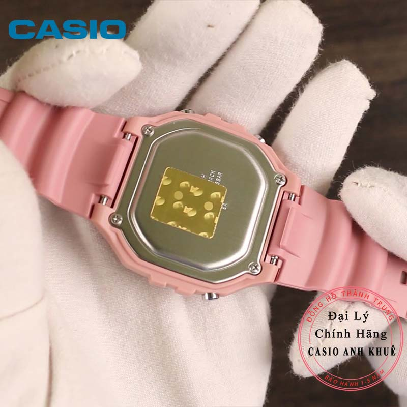 Đồng hồ điện tử nữ Casio W-218HC-4AVDF dây nhựa màu hồng