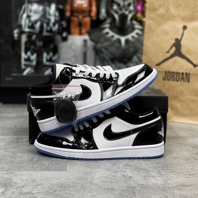 Giày thể thao Air Jordan 1 low Dark Concord màu đen bóng đế trong bản like.au hàng chuẩn trung đủ size nam nữ fullbox | BigBuy360 - bigbuy360.vn
