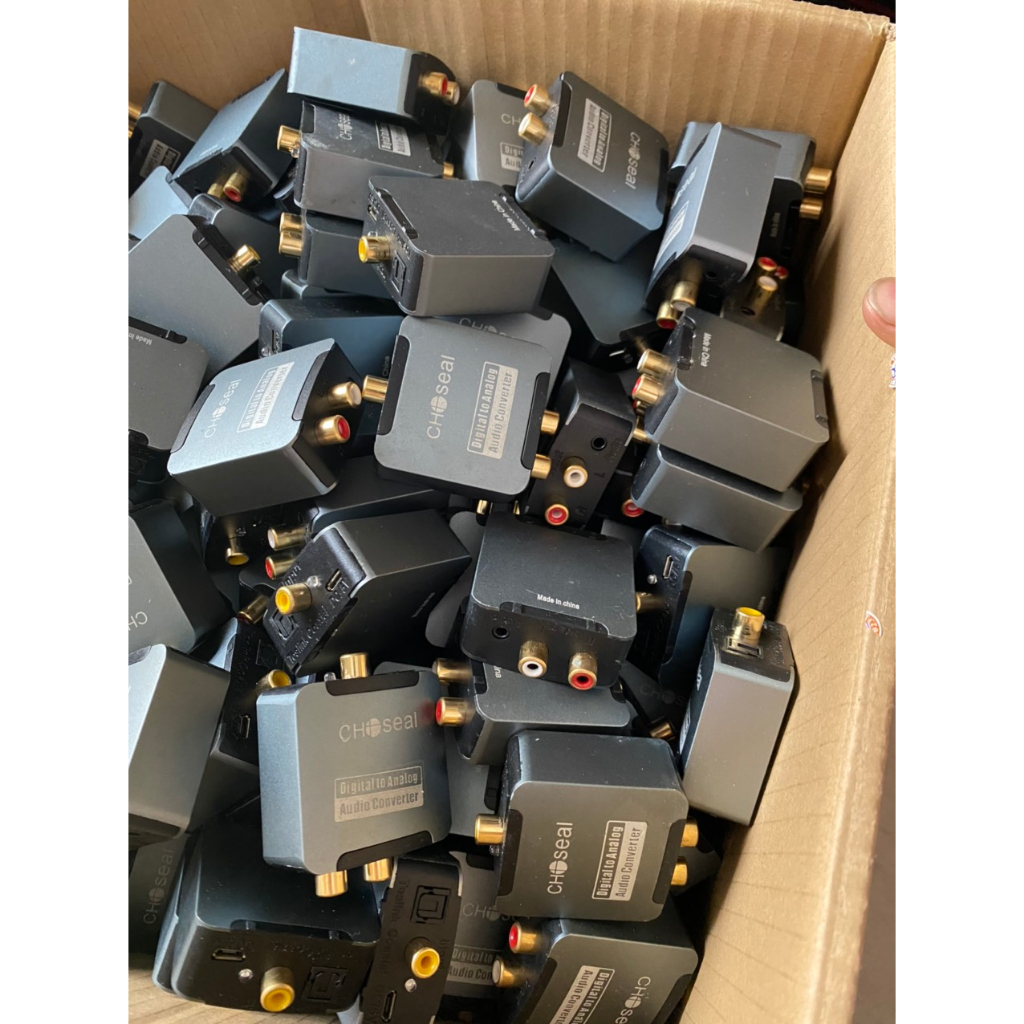 Chuyển quang Choseal giải mã âm thanh optical ra av tặng dây quang 1M - Hàng 90 - 95% có xước, lem