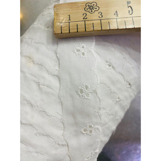 Ảen thô thêu,ren vải kate thêu 2.5cm