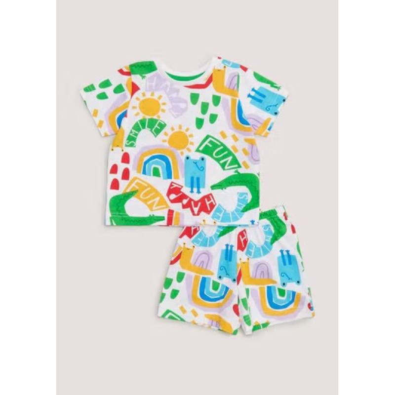 Set đồ bé trai Matalan họa tiết siêu mát