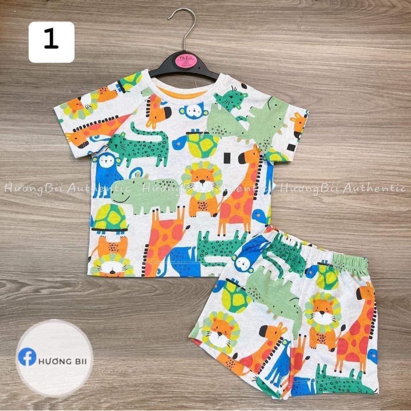 Set đồ bé trai Matalan họa tiết siêu mát