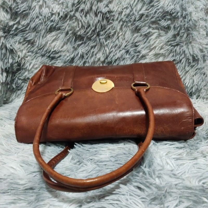 Túi M59 si hiệu JASPER CONRAN thương hiệu Châu Âu da mộc cực đẹp 38cmx25cmx10cm