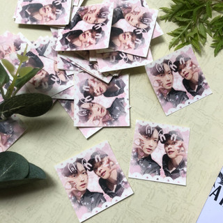 Set 35 sticker niêm phong, tem niêm phong idol - Tranbd