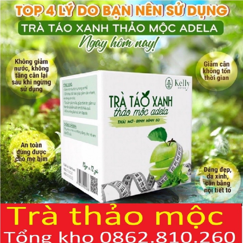Trà giảm cân vị bí đao kelly detox diet vip
