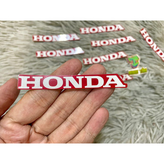 Tem honda zin trần chữ bạc nền đỏ cho Wave125i.