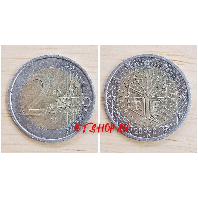 Đồng kỉ niệm sưu tầm 2 Eur Pháp- 1st map ( 1999-2006 )