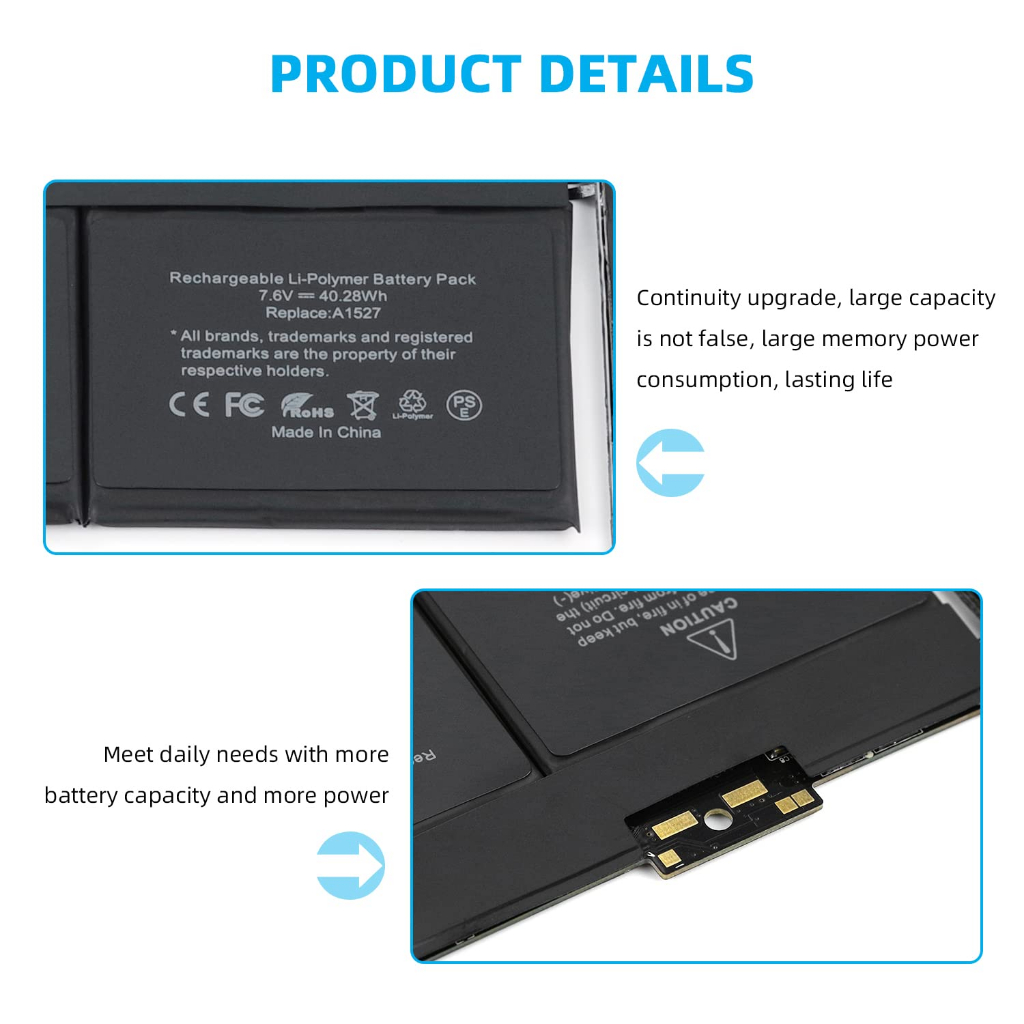 Pin Cho The New Macbook 12 Inch A1534  TEEEMO PC New Seal