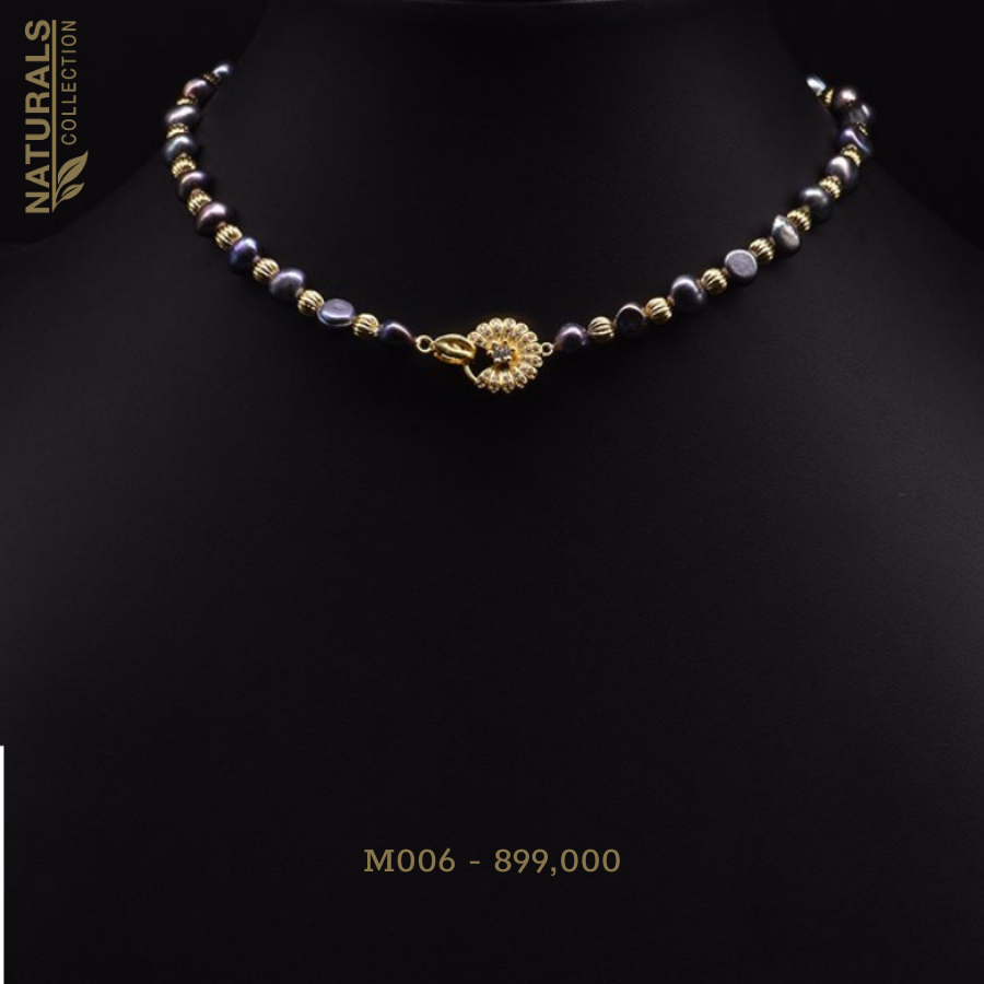 Dây chuyền trang sức cao cấp Natural Collection mạ vàng 18K, mặt hoa tinh tế, sang trọng - Handmade Chuẩn xuất khẩu M006
