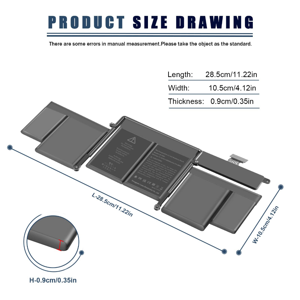 Pin Cho Macbook Pro 13 Inch Retina A1502 A1582 2013 2014 TEEEMO PC New Seal