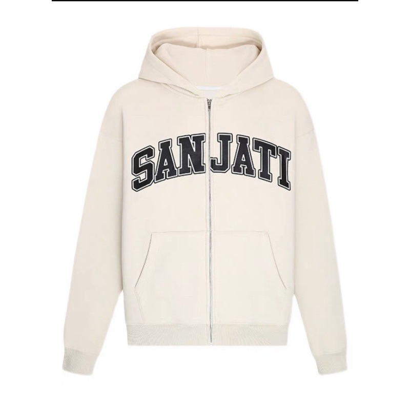 Áo khoác nỉ Hoodie zip SANJATI , hàng chuẩn i hình , chất nỉ dày dặn hàng chuẩn form cá tính TPP FASHION
