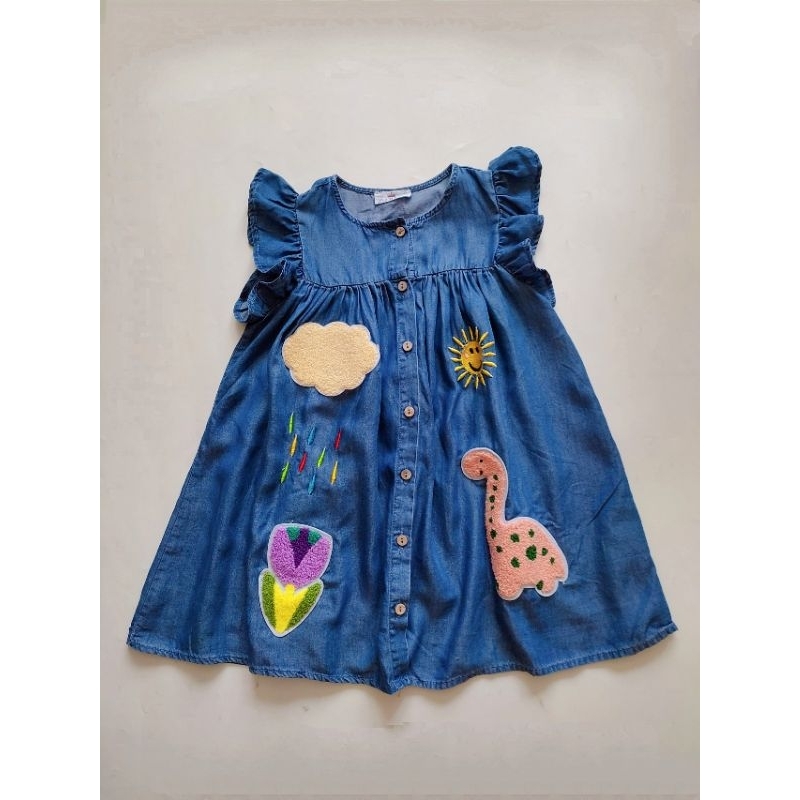 Đầm denim cho bé gái 11kg - 25kg