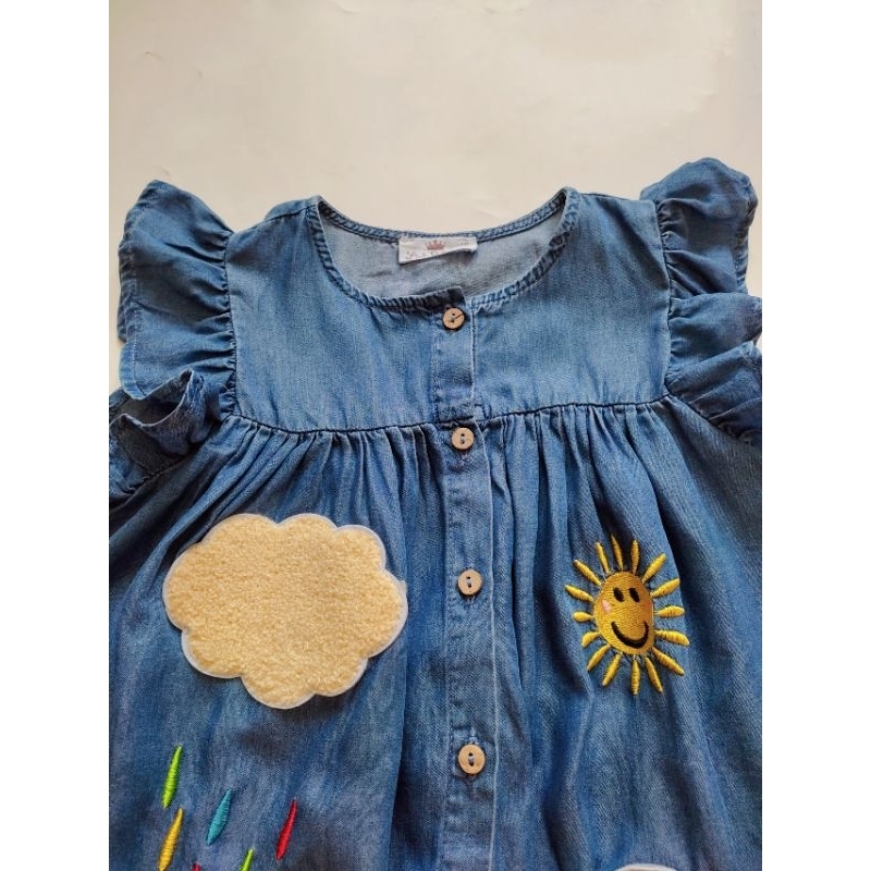 Đầm denim cho bé gái 11kg - 25kg