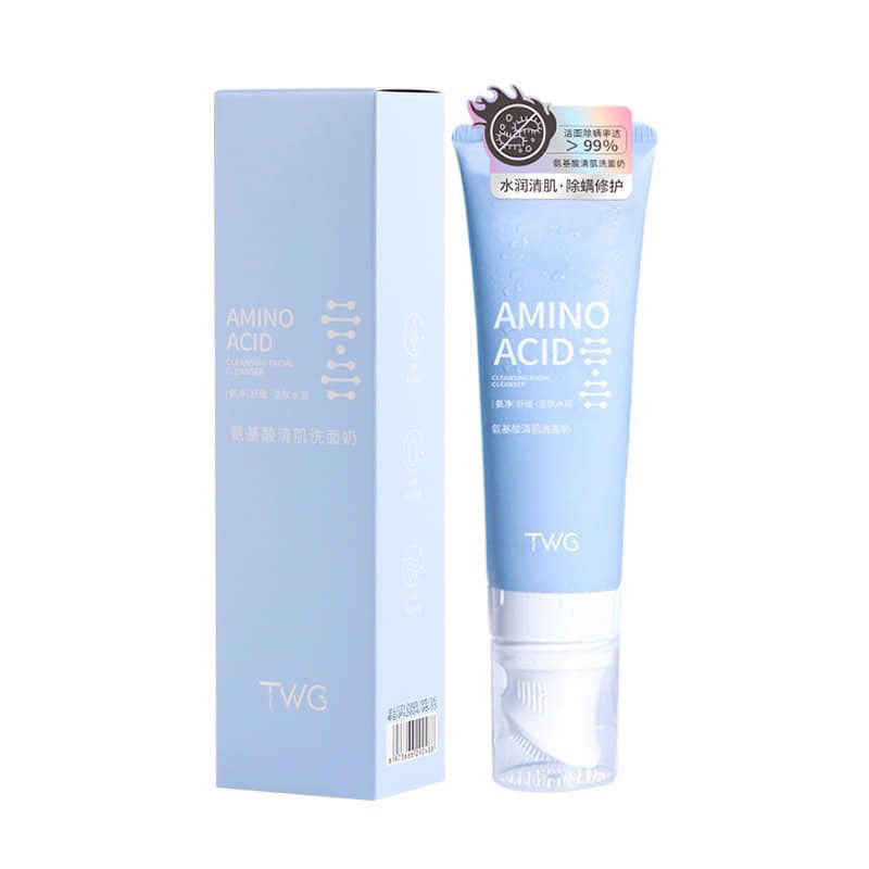 Sữa Rửa Mặt TWG Amino Acid Dưỡng Ẩm 120ml Cho Nam Nữ