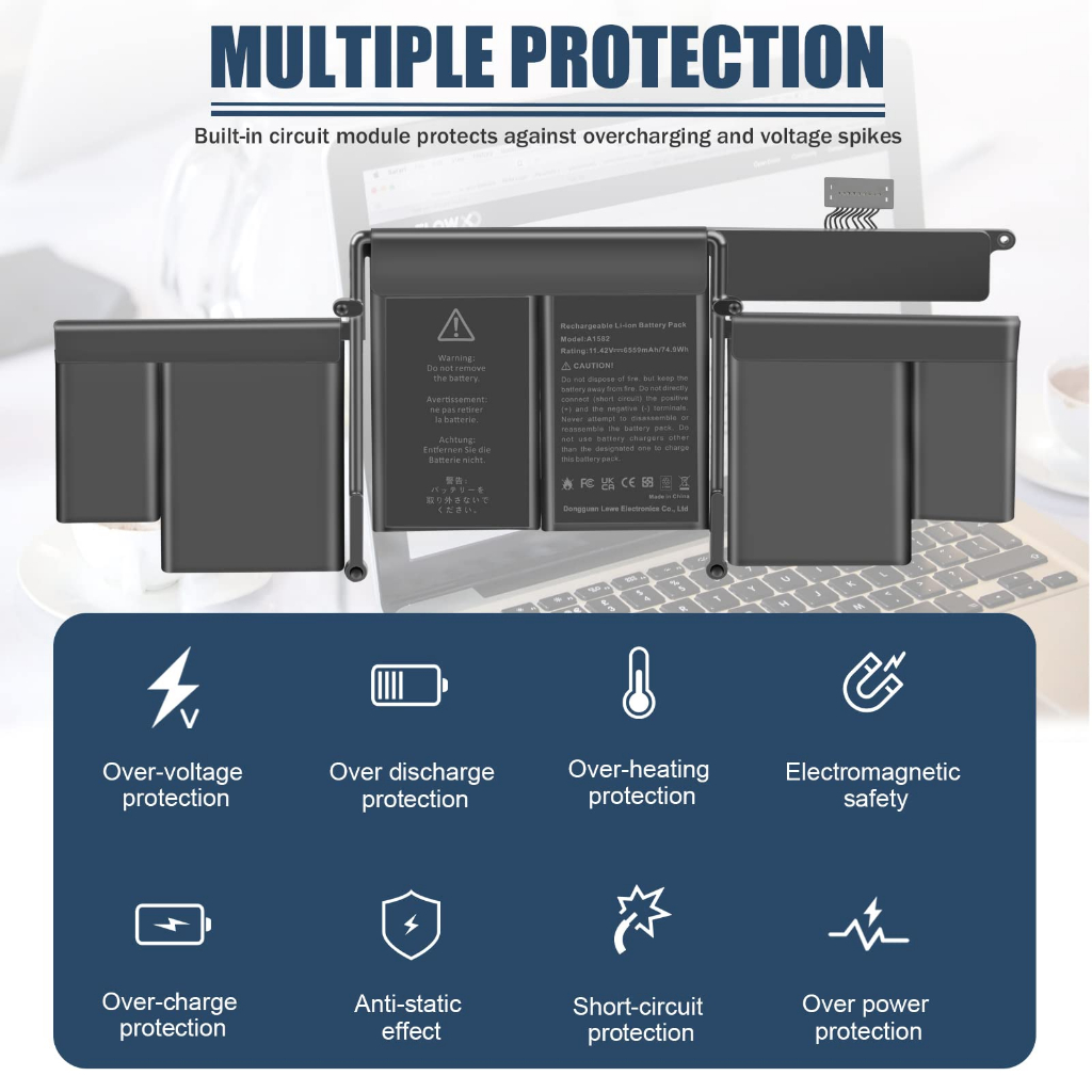 Pin Cho Macbook Pro 13 Inch Retina A1502 A1582 2013 2014 TEEEMO PC New Seal