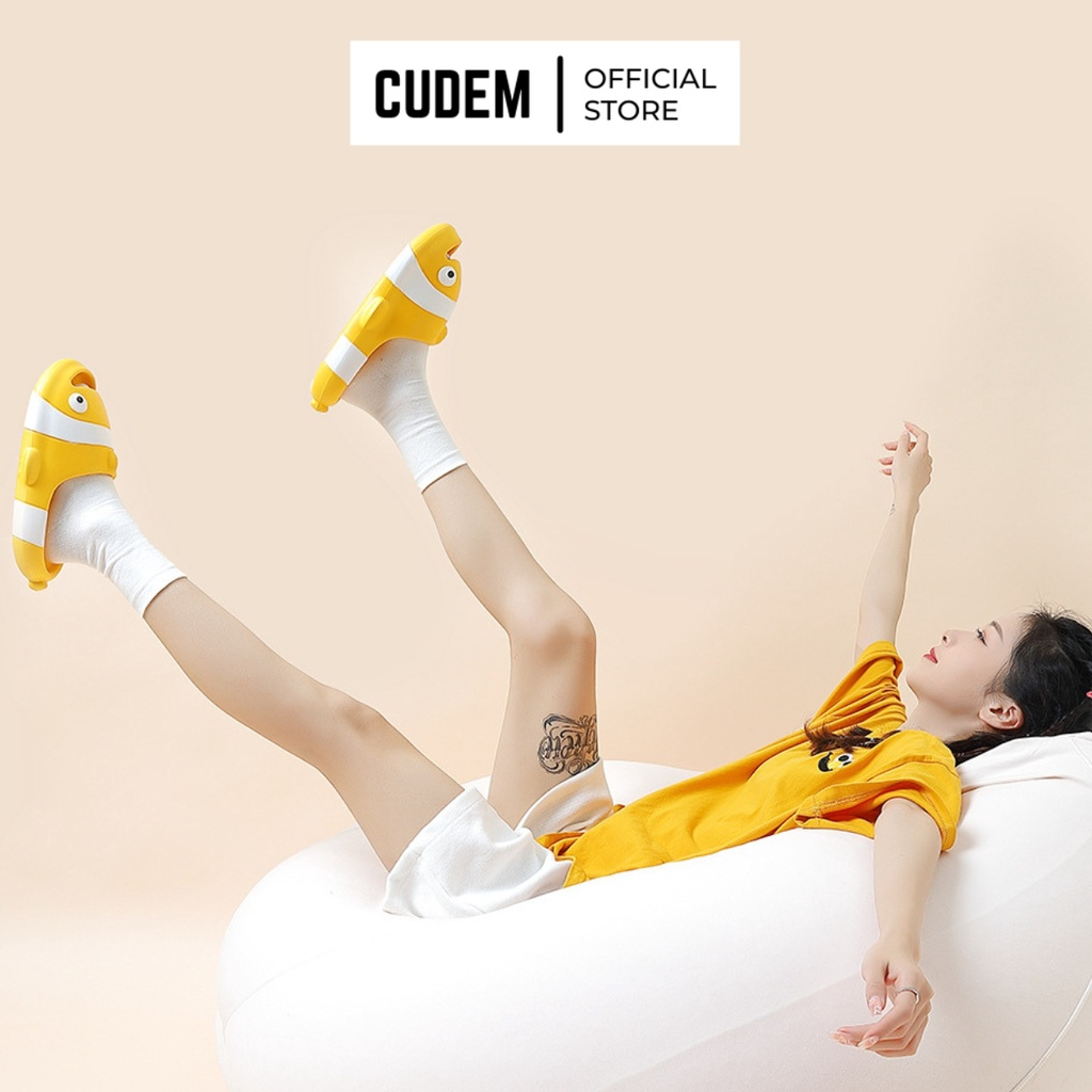 Dép nữ bánh mì quai ngang nữ hình chú cá hề Disney ngộ nghĩnh siêu đáng yêu D21