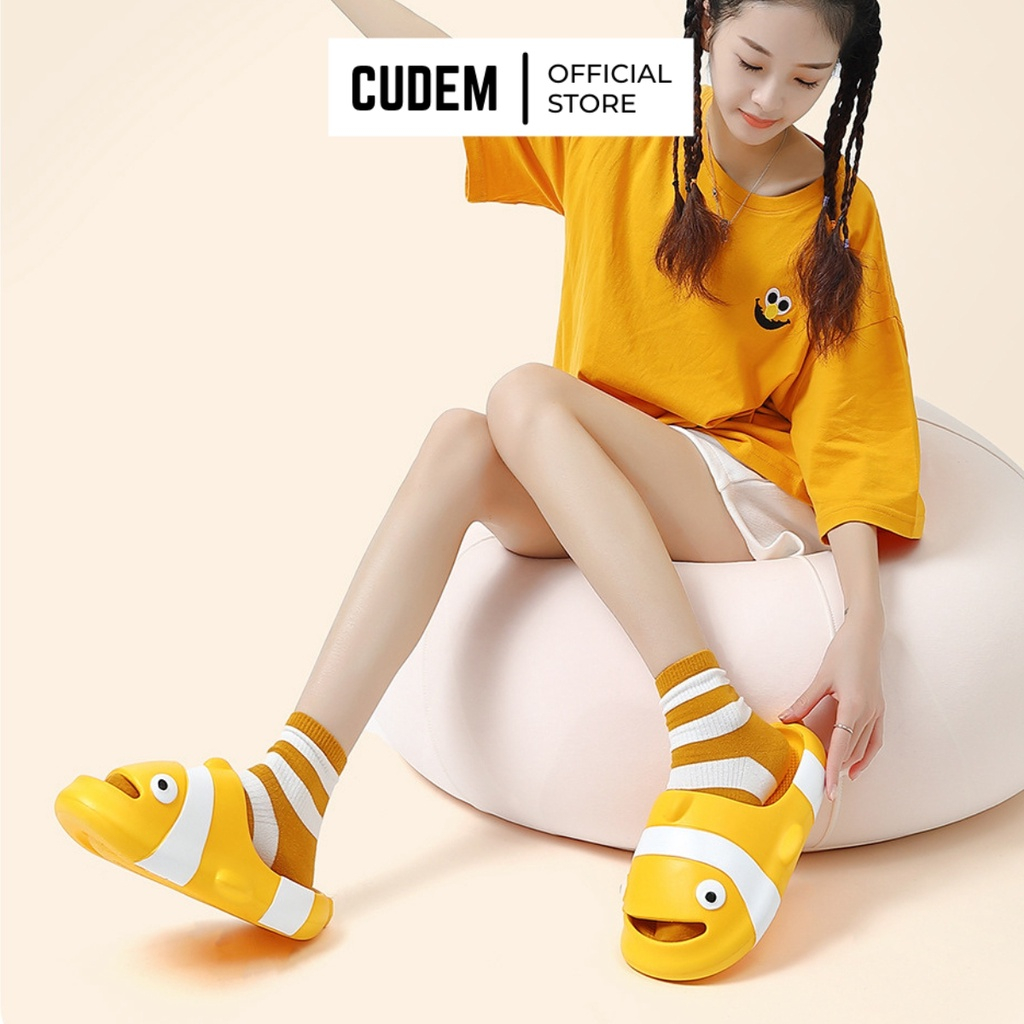 Dép nữ bánh mì quai ngang nữ hình chú cá hề Disney ngộ nghĩnh siêu đáng yêu D21