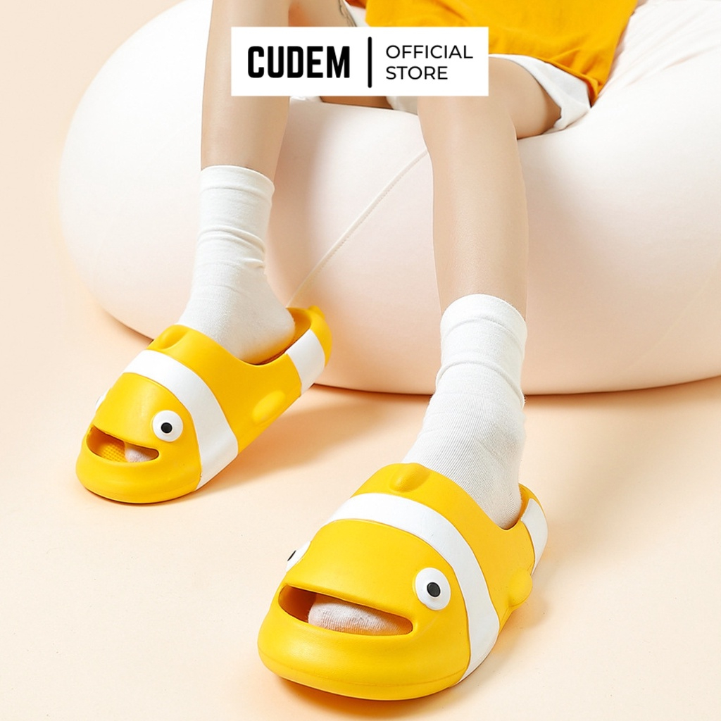 Dép nữ bánh mì quai ngang nữ hình chú cá hề Disney ngộ nghĩnh siêu đáng yêu D21