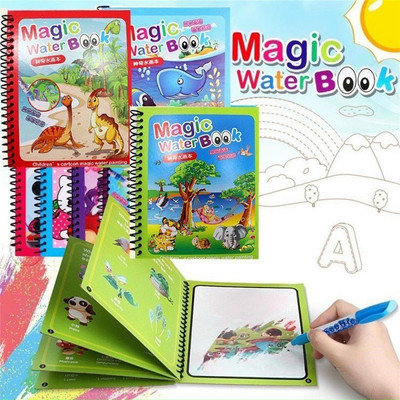 Đồ chơi tô màu nước tự khô, sử dụng được nhiều lần , nhiều chủ đề theo