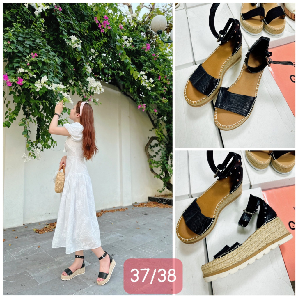 LÔ SIZE 37 - Dép Cói Cực Xinh, Sandal Cói, Hàng Dư Xịn