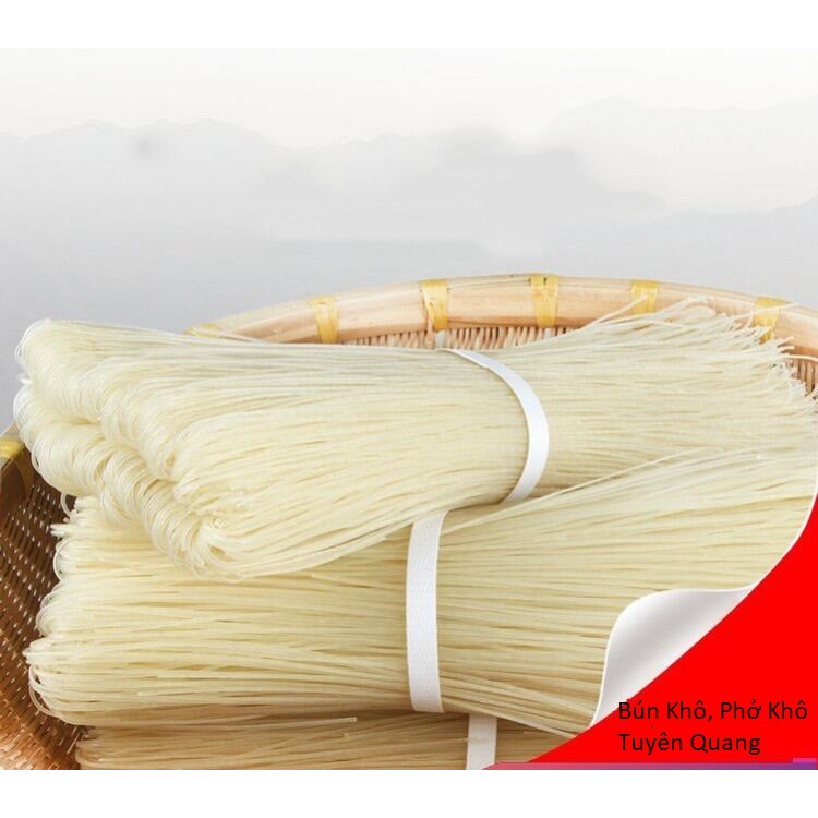 1Kg Bún Khô , Phở Khô Nhà Làm Thủ Công Nguyên Chất Từ Gạo - Mì Gạo Sạch Dai Ngon Đặc Sản Tuyên Quang