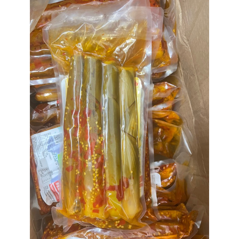 Măng Cay Tứ Xuyên 💖𝑭𝑹𝑬𝑬 𝑺𝑯𝑰𝑷💖 Măng muối chua cay loại nguyên vỏ gói 500g