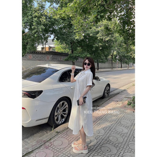Váy Đũi Sơmi Xuông Kiều Trang Basic