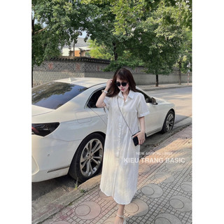 Váy Đũi Sơmi Xuông Kiều Trang Basic